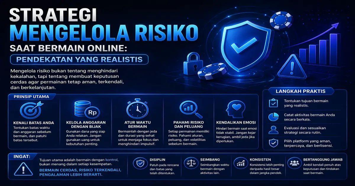 Strategi mengelola risiko bermain online